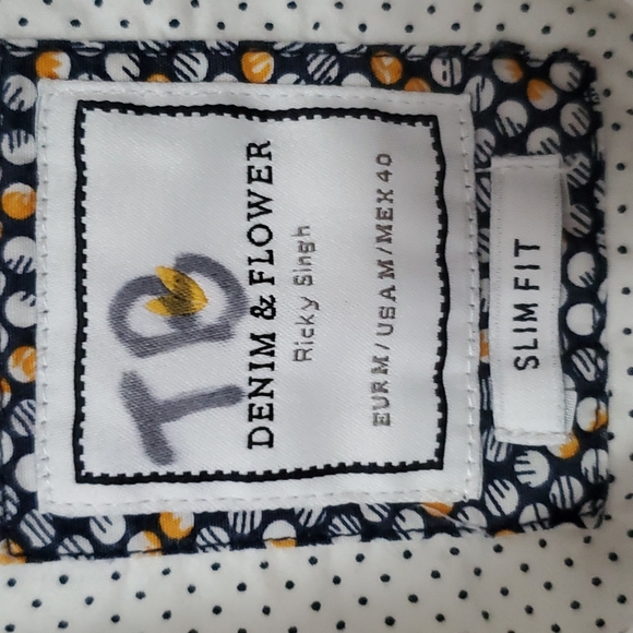 Denim & Flower Pineapple short sleeve shirt - Picture 6 of 8